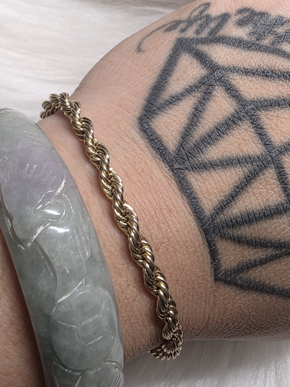 Gold Rope Bracelet - Picture 2 of 3